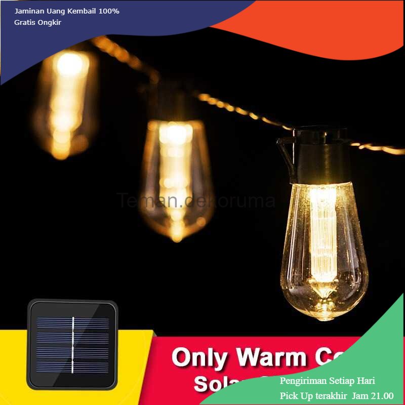 Jual Td Lmp Samnet Lampu Hias String Lights Solar Panel Led