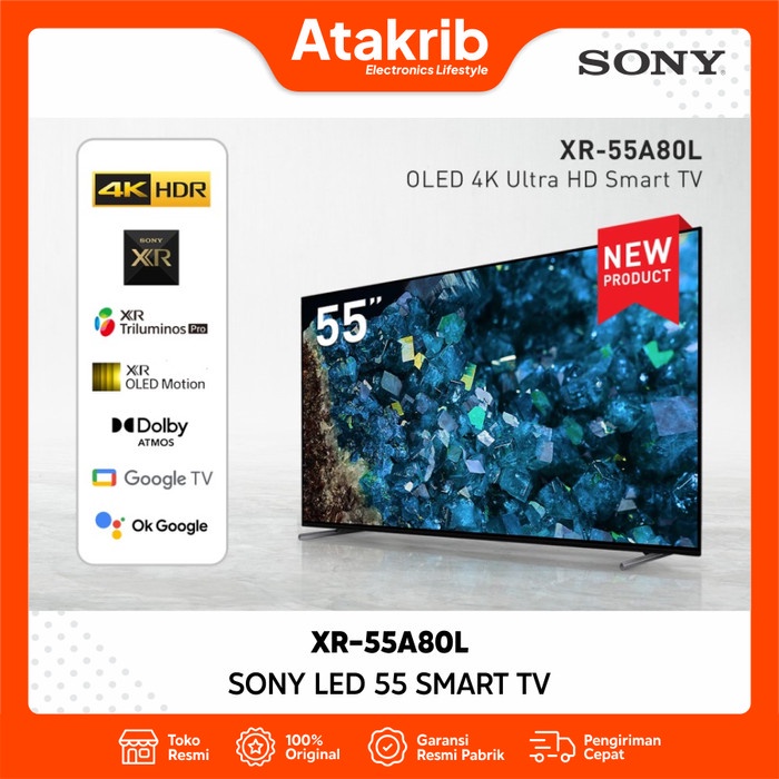 Jual SONY LED 55 XR-55A80L Bravia OLED A80L 4K HDR Google TV | Shopee ...