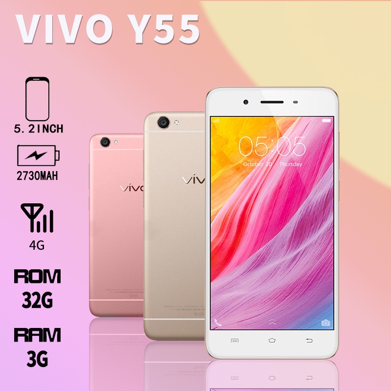 Jual hp vivo y55 ram 3/32GB 4G LTE Dual Sim Android Smartphone murah