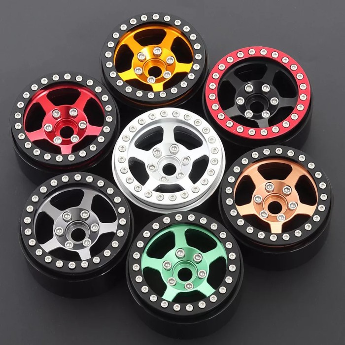4 Stück 1,9 RC Radfelgen Aluminium - Beadlock Felgen Für Axial SCX10, TRX4 Crawler