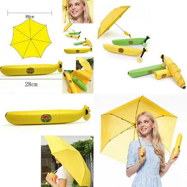 Jual Payung Lipat Banana Umbrella Payung Pisang Botol Unik Buah Lucu