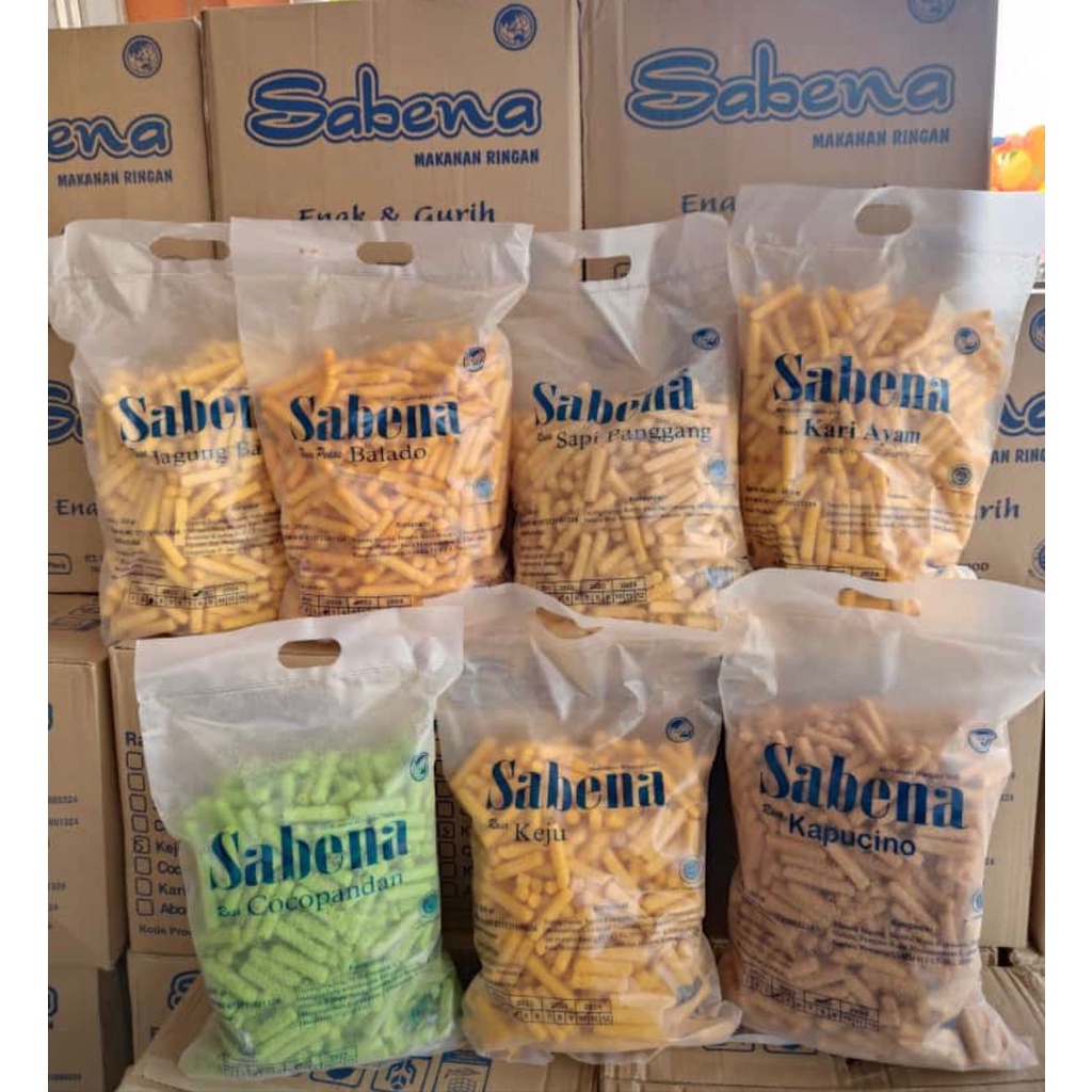 Jual SNACK SABENA STIK KERIPIK MAKANAN RINGAN ANEKA RASA - enak renyah ...