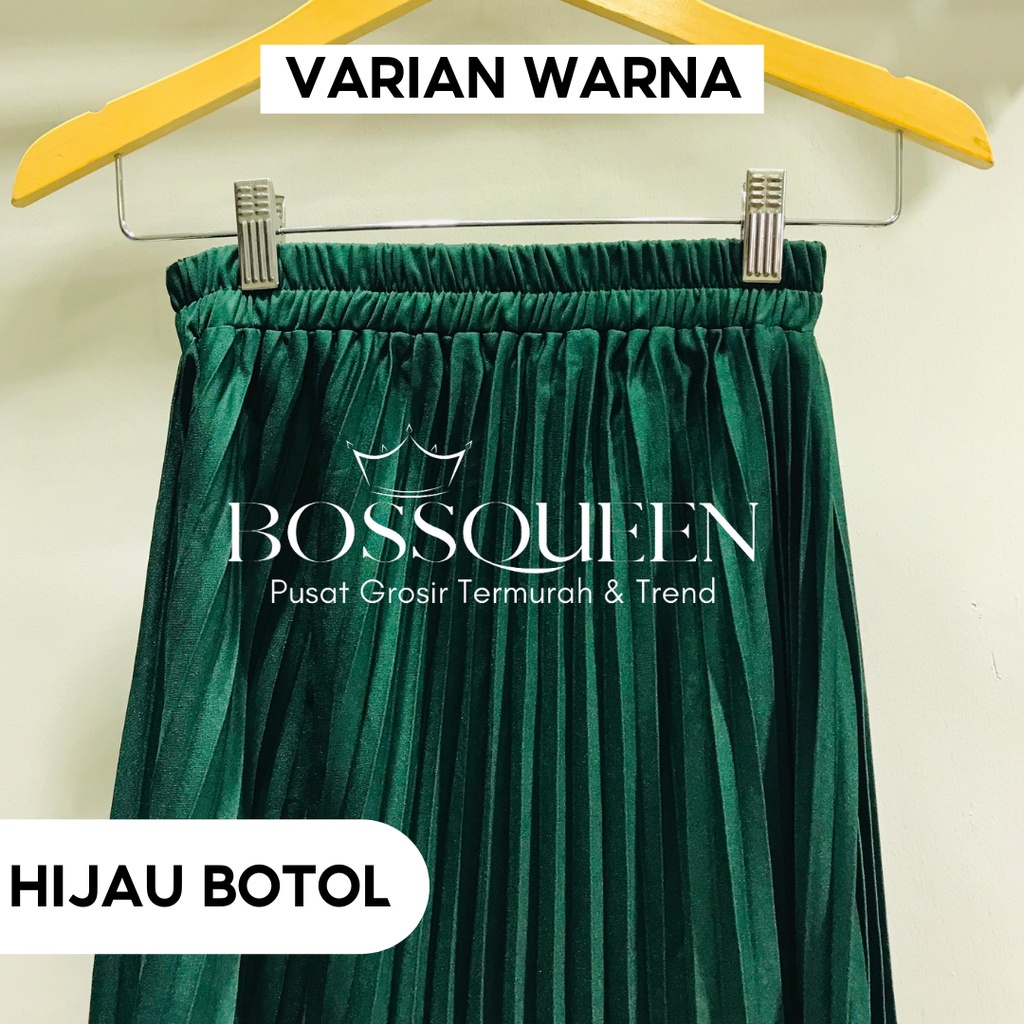 Jual Rok Plisket Premium Jumbo 100% [ KALEM SERIES ] / Rok Rempel / Rok