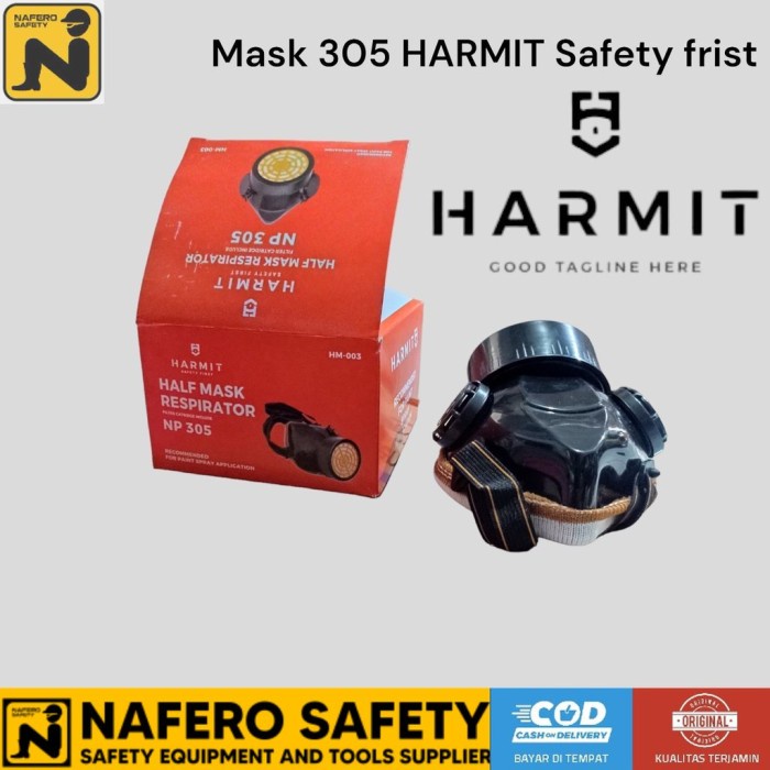 Jual MASKER OBAT SINGLE CHEMICAL RESPIRATOR HARMIT Filter np 305 - ANTI ...