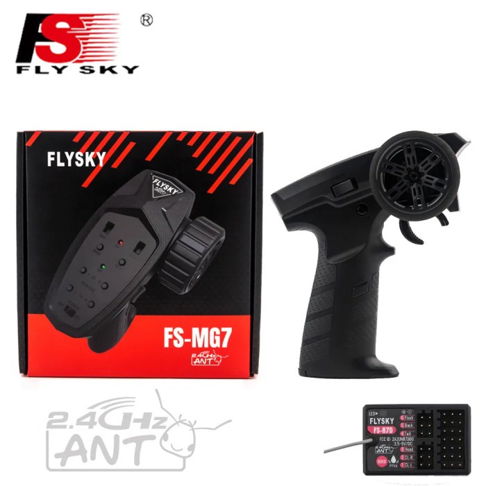 Jual FLYSKY FSMG7 FS-MG7 2.4G 7CH FS-R7D FSR7D ANT Protocol | Shopee ...