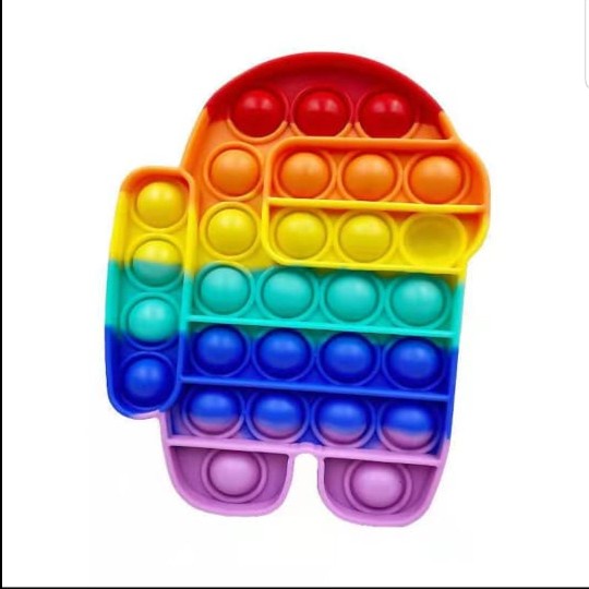 Jual POP IT Mainan Anak Push Pop Its TikTok Fidget Toys Rainbow Warna ...