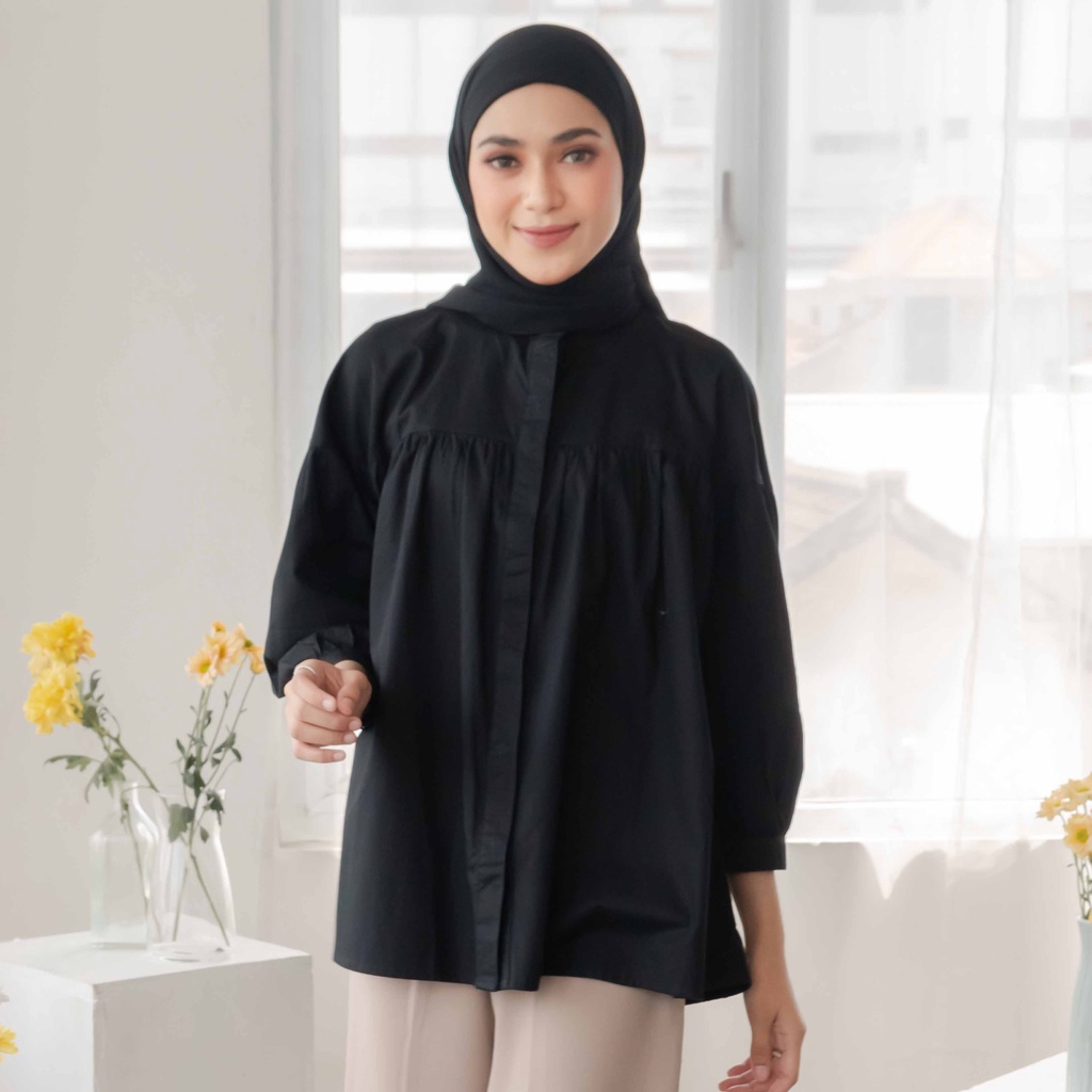 口コミ・レビュー評価が高いおすすめ人気商品の通販 ID GIYOMI Jual - Bahan Blouse / Wanita Blouse / Blouse Nada トップス