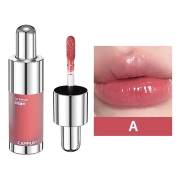 ❤️CAPPUVINI Lip Gloss Botol Susu Kecil Cermin Lip Glaze Waterproof Lipstik Glossy Esensi