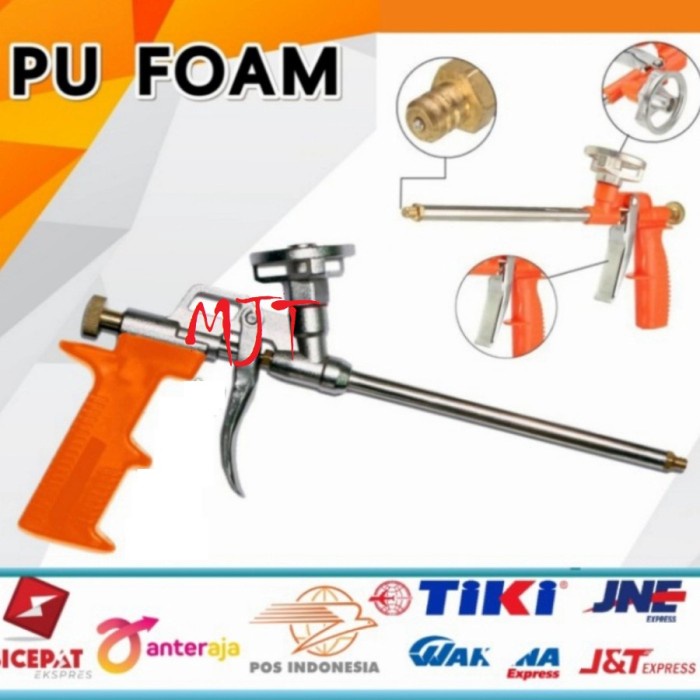 Jual Kepala PU FOAM Stainless Steel Straw Expanding Foam Gun PU