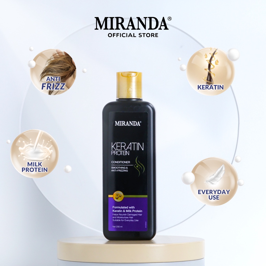 Jual Miranda Keratin Protein Hair Conditioner 200ml (New Formula