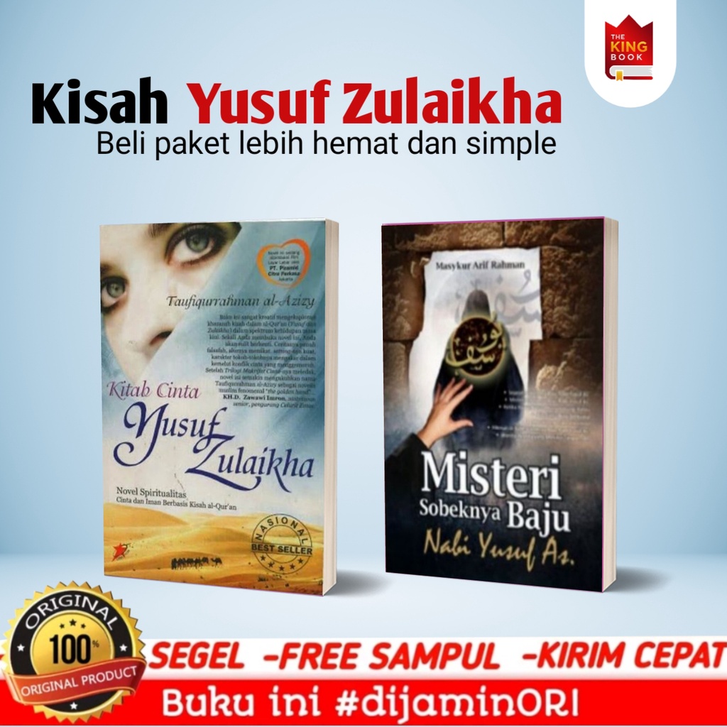 Jual Paket 2 Buku kisah cinta Yusuf Zulaikha & misteri sobeknya baju ...