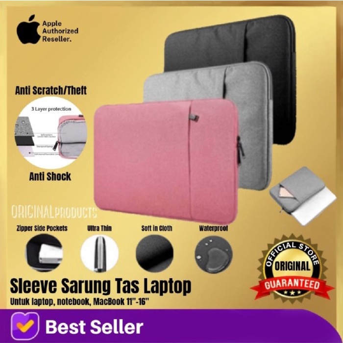 Jual TAS RESLETING SLEEVE CELUP MACBOOK AIR PRO TAS SLEEVE LAPTOP