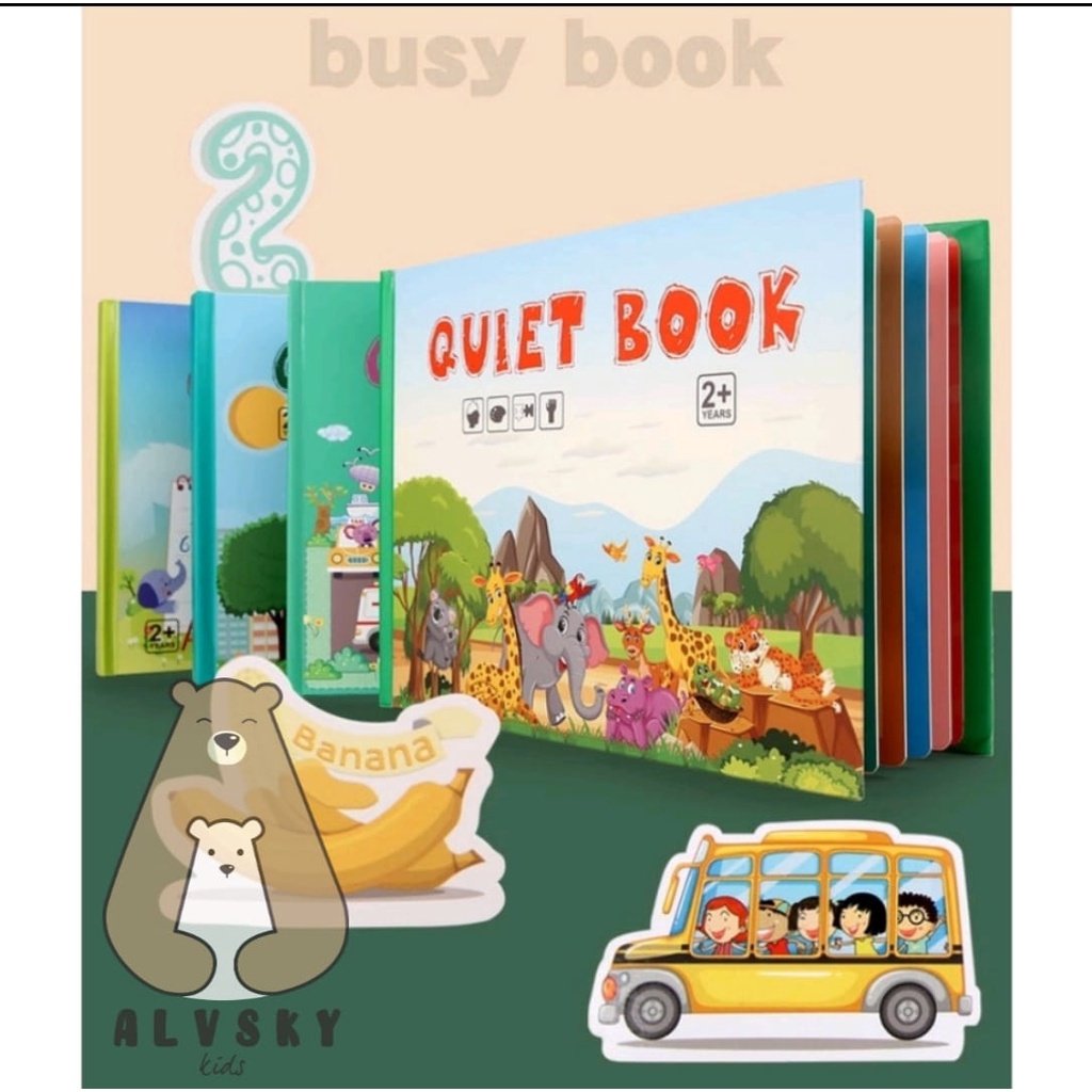 Jual MAINAN EDUKASI BUKU AKTIVITAS ANAK / BUSY BOOK / QUIET BOOK / BUKU ...