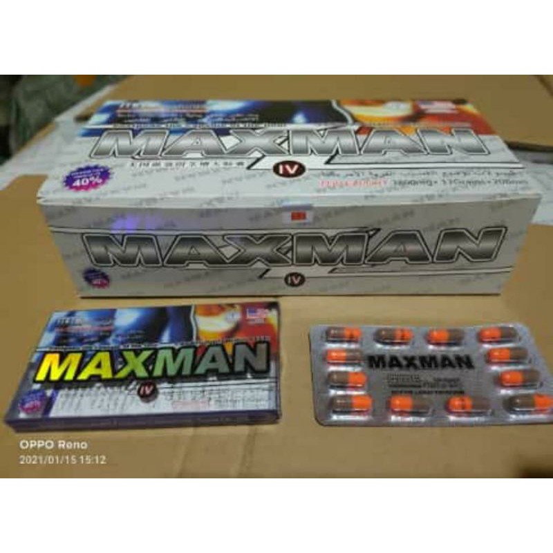 Jual (BHJ)BAYAR DI TEMPAT (COD) MAXMAN ORIGINAL TABLET ISI 12 TERBARU ...