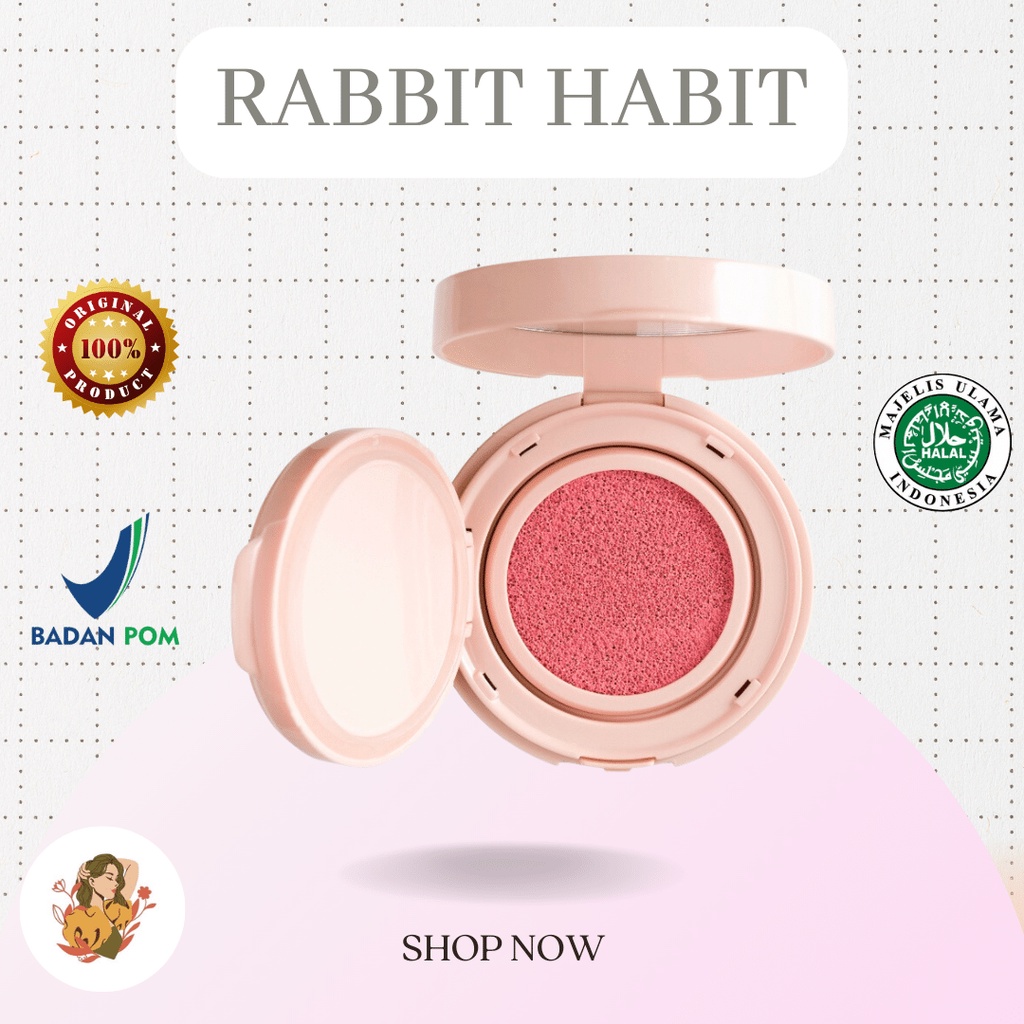 Jual Rabbit Habit Blushing Moon Tickled Pink 8gr | BPOM [ORIGINAL 100% ...