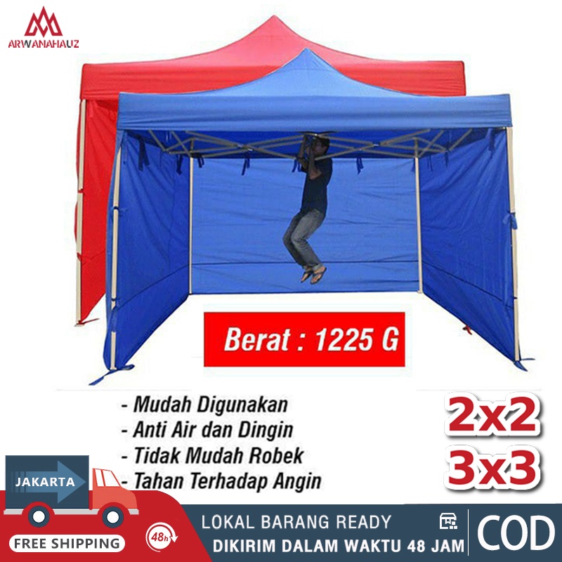 Jual 【COD】Dinding Tenda Lipat Polos 6 Meter 9 Meter Buat Tenda 2x2 3x3