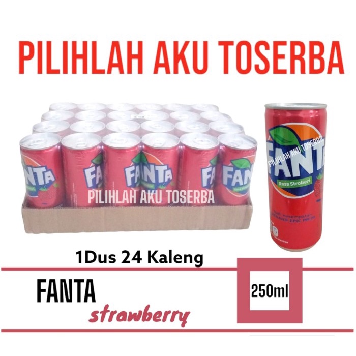 Jual Fanta Strawberry Kaleng Can Ml Harga Dus Isi