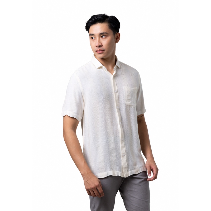 Jual MANZONE Kemeja Pria Lengan Pendek MZC-GARRY - OFF WHITE | Shopee ...