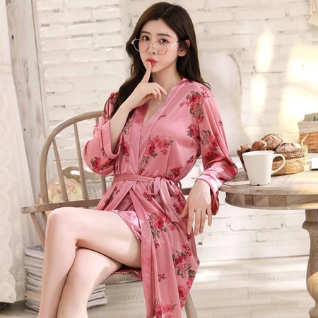 Kimono Dress Warna Salem