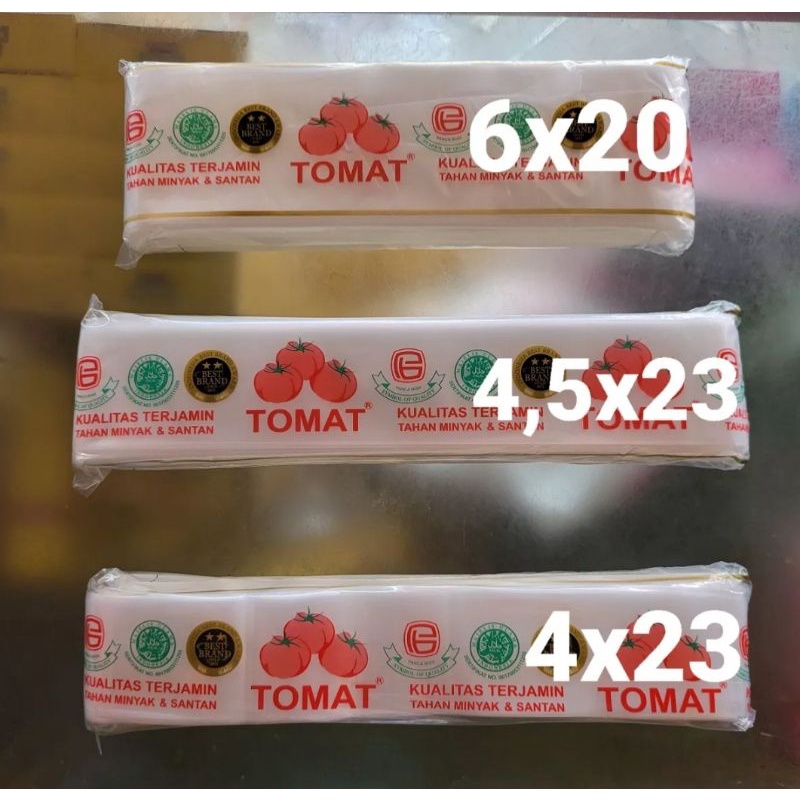 Jual Plastik es mambo PE Tomat | 1Kg/pack | Uk. 4x23; 4,5x23; 6x20 ...