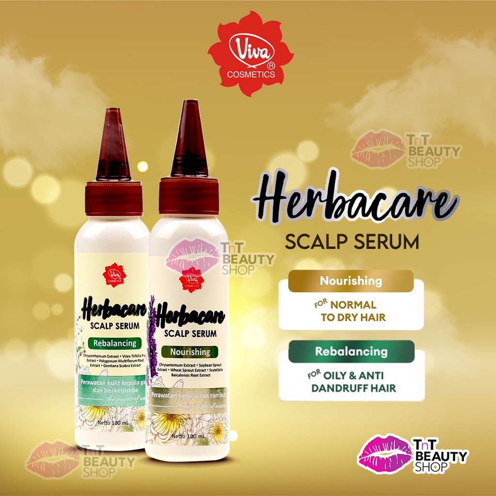 Jual Viva Herbacare Scalp Serum 100 Ml Normal To Dry Hair And Oily And Anti Dandruff Hair Tnt