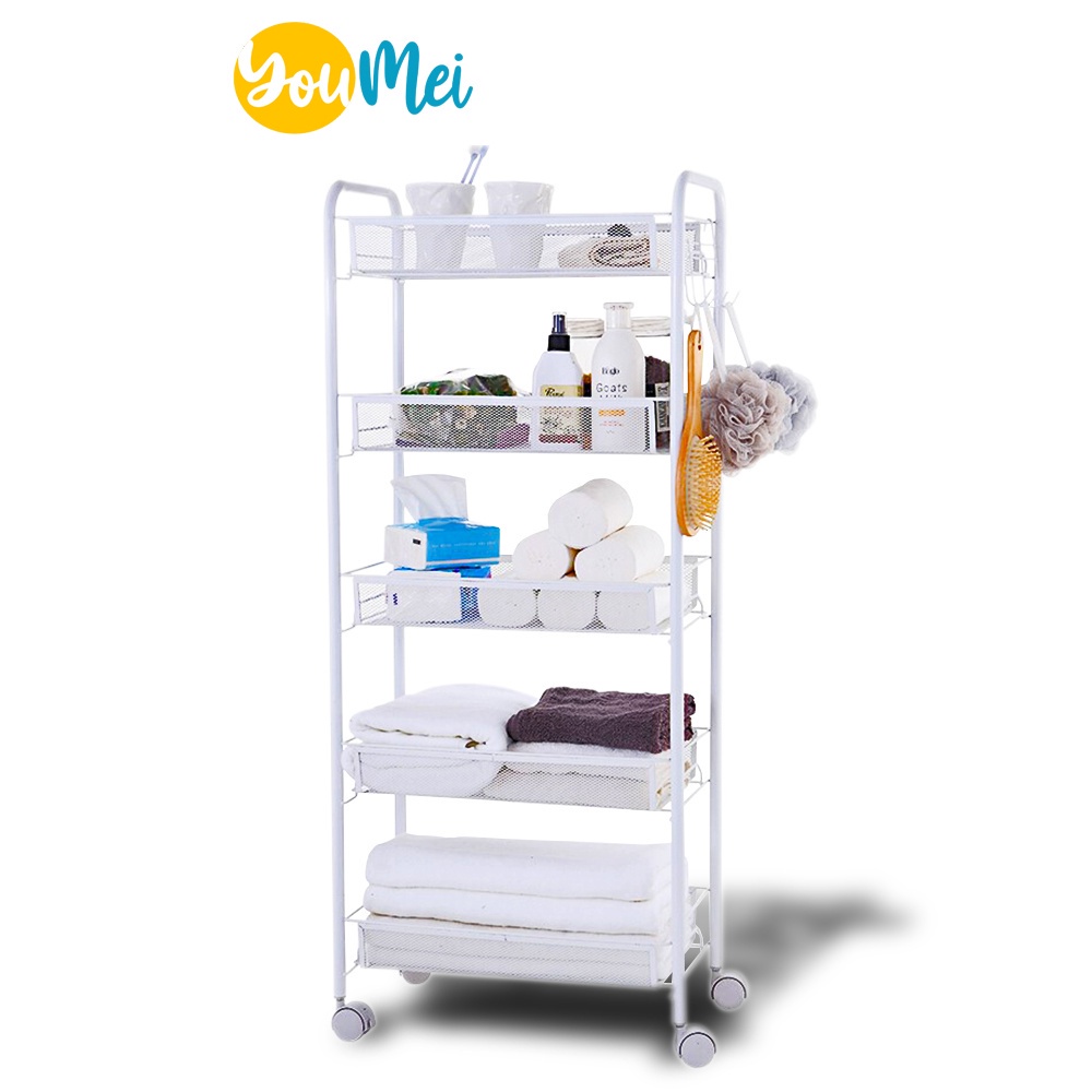 Jual Rak Roda 3 4 5 Susun / Rak Penyimpanan Beroda Serbaguna / Rak ...