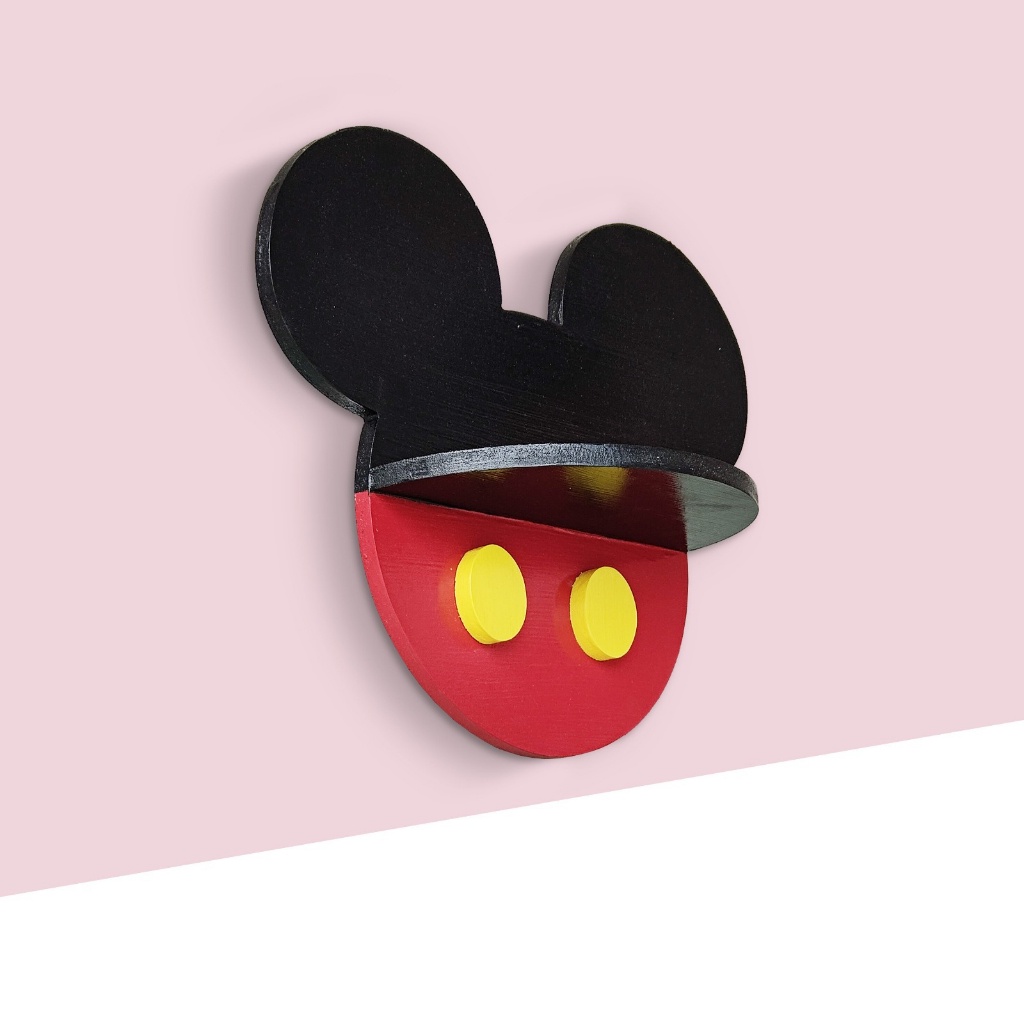 Jual PSO Rak Ambalan Dinding Mickey Mouse Cute Aesthetic Dekorasi ...