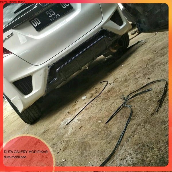 Jual Bodykit Rear Diffuser Jazz Gk Body Kit Duraflex Bodykit Duta Modifikasi Shopee Indonesia