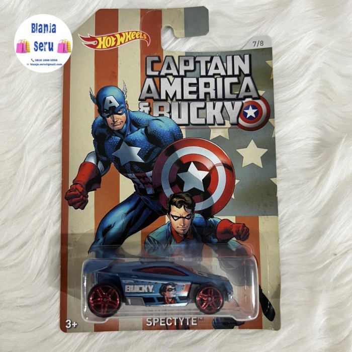 Hot Wheels Captain America '57 Plymouth Fury - Coche De Colección De Avengers, Edición Exclusiva