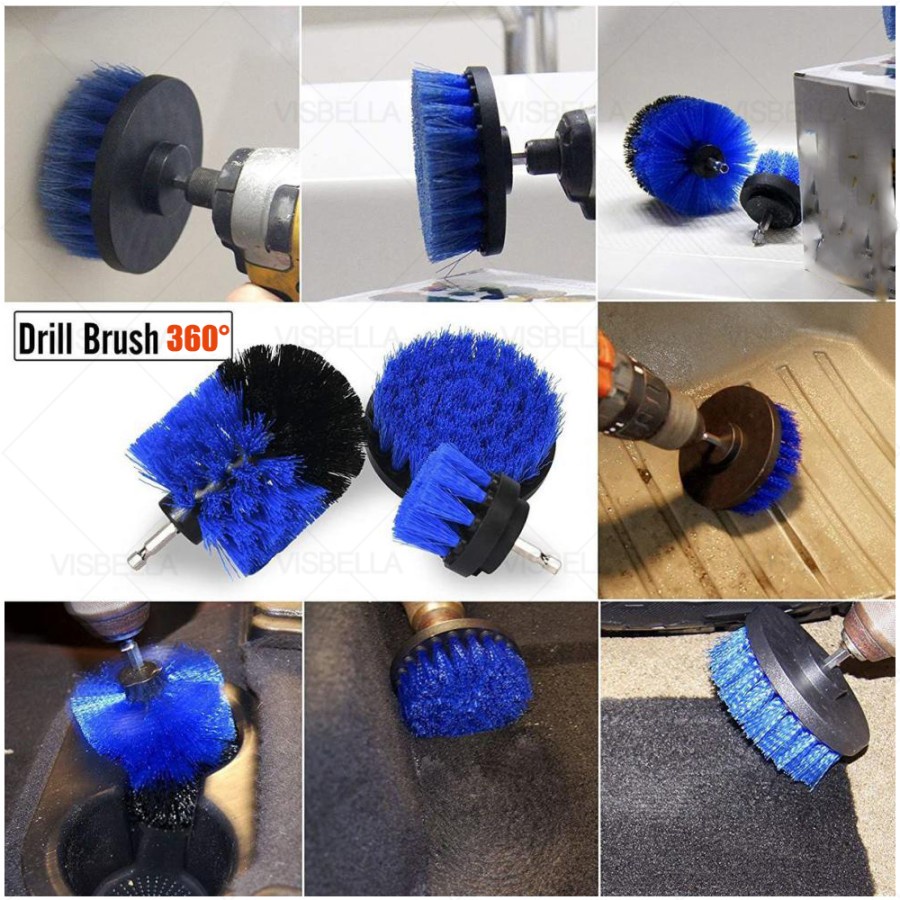 Jual Mata Sikat Untuk Mesin Bor Set Pcs Pcs Power Scrubbers Brush