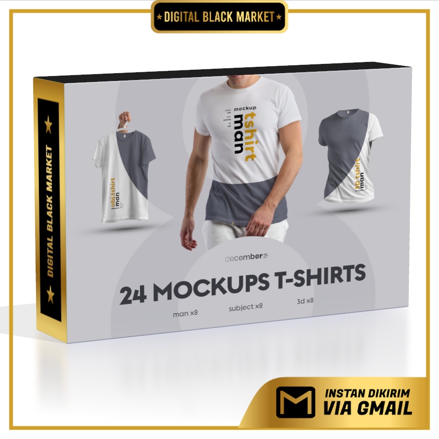 Jual Creative Team December. Dsgn 24 Mockups Mans TShirt Shopee