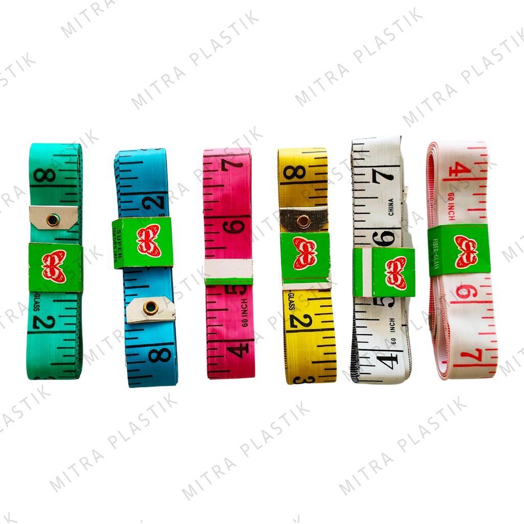 Jual Alat Ukur Meteran Kain Meteran Jahit Meteran Warna Warni Meteran ...