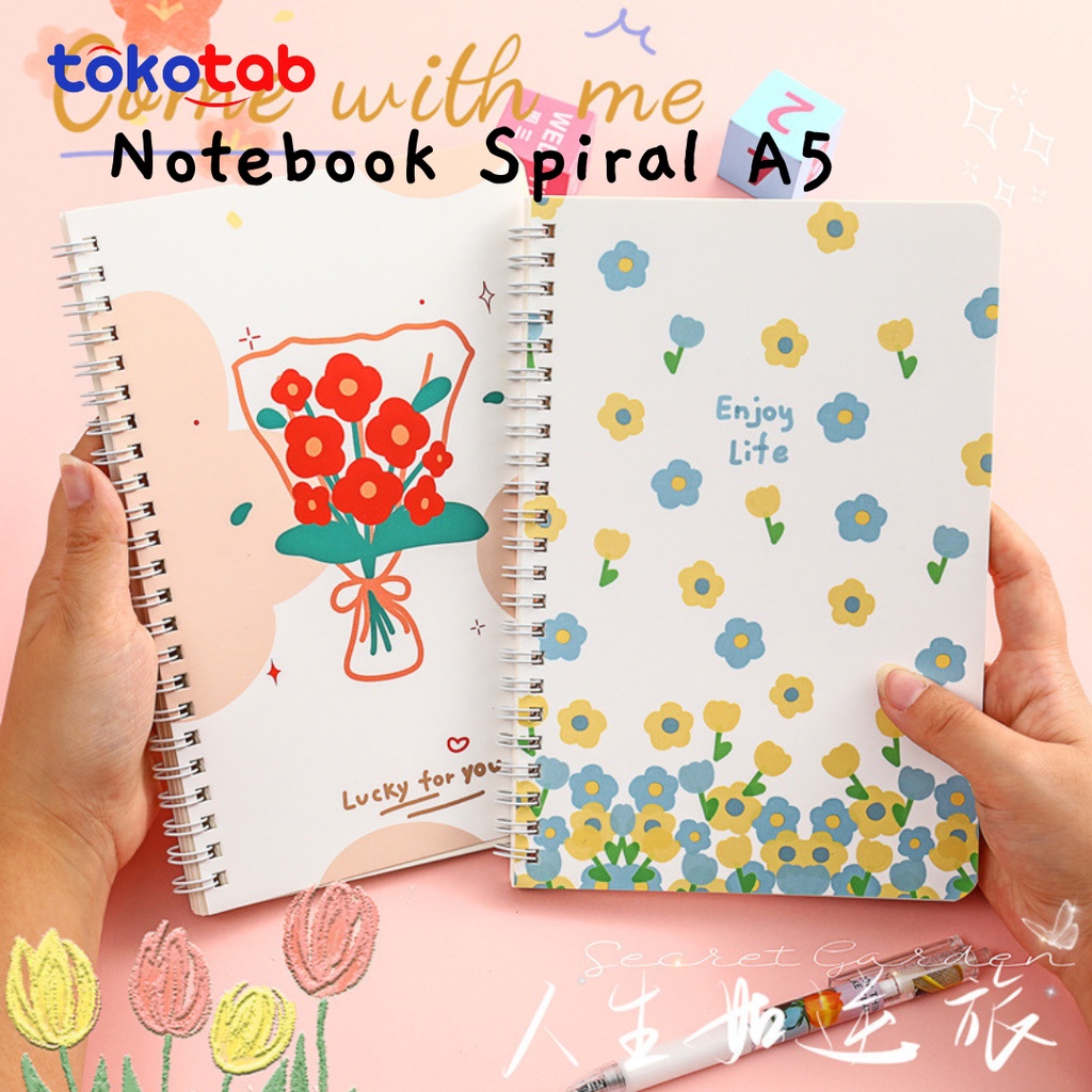 Jual Tokotab - Notebook A5 Spiral Notebook Senmu Aesthetic Cute Garis ...