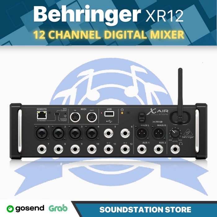 Jual BEHRINGER X AIR XR12 12 Input Digital Mixer w/ Midas Preamps XR 12 Shopee Indonesia