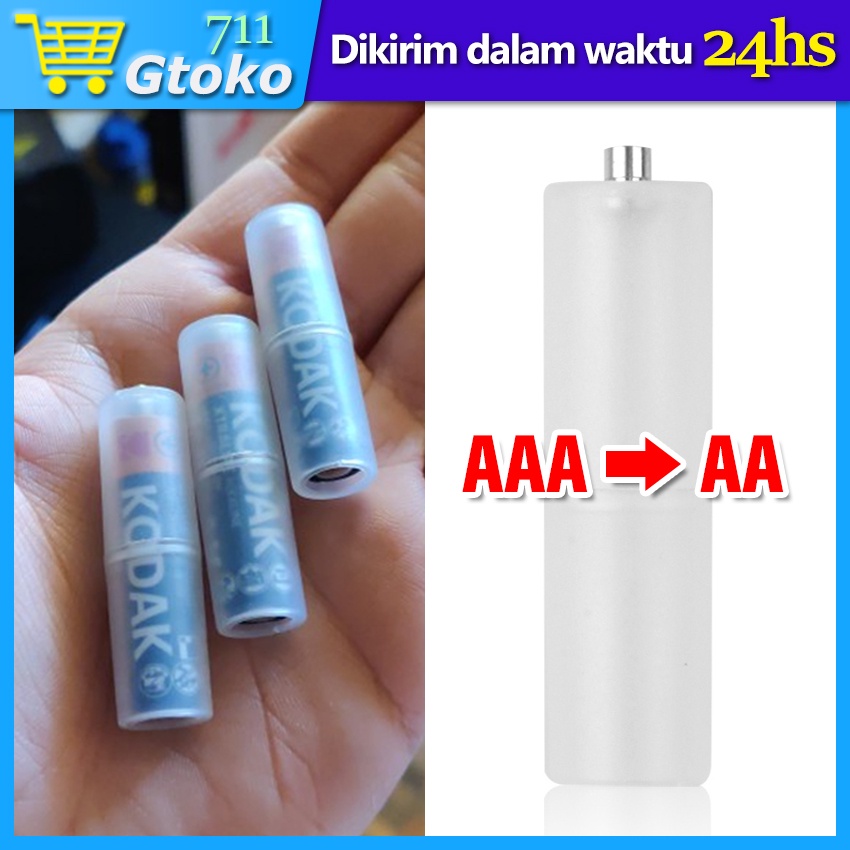 Jual Aaa To Aa Battery Case Adapter Converter Baterai Batre Konverter