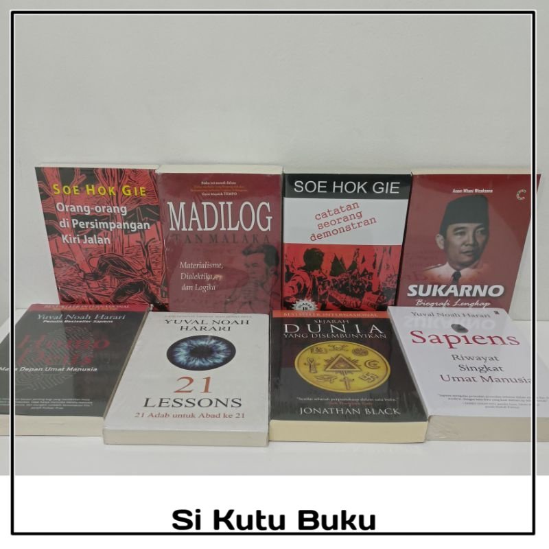 Jual Paket Buku Bebas Pilih Madilog Sejarah Dunia Sukarno Sapiens Homo Deus