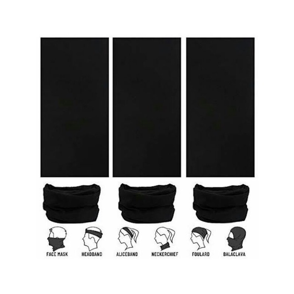 Jual Masker Buff Hitam Polos Penutup Mulut Buff Masker Sepeda Motor ...