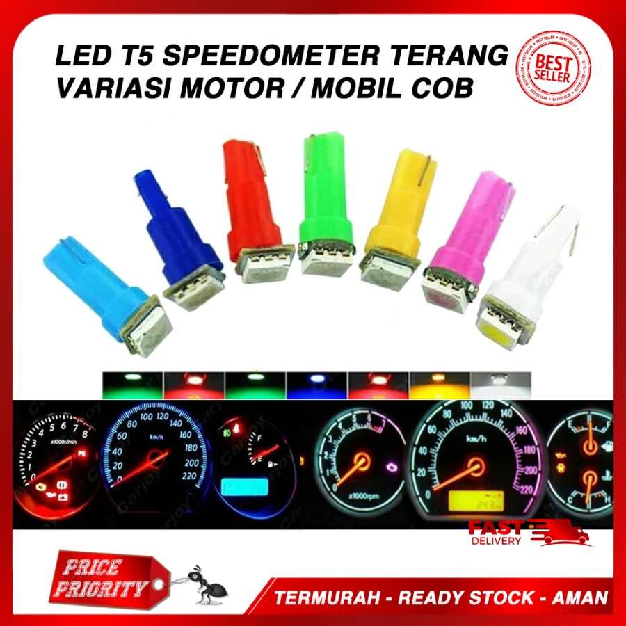 Jual Lampu Led T5 Speedometer Spidometer Variasi Motor Terang Universal ...