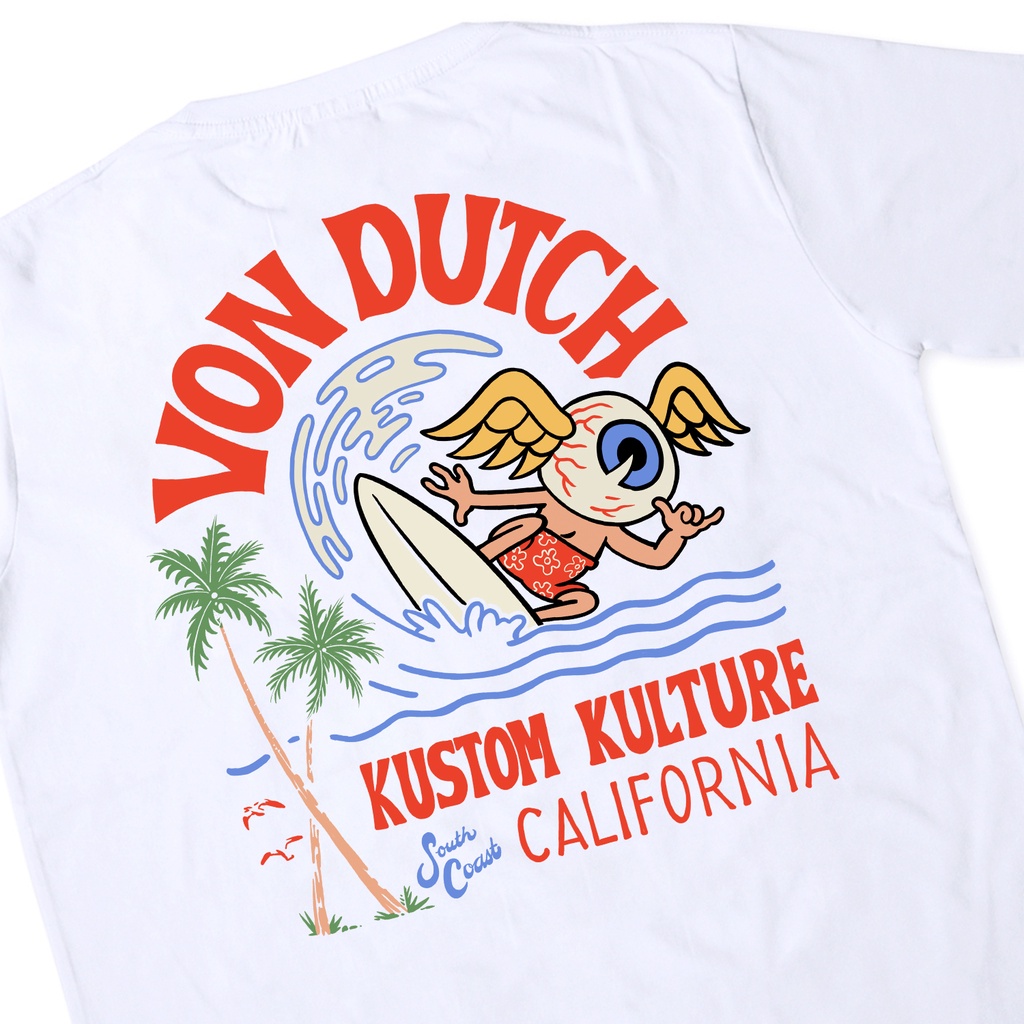 Jual Von Dutch Tshirt 0859 White | Shopee Indonesia