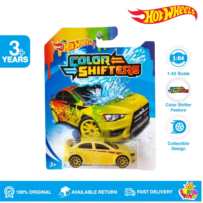 Jual Hot Wheels Color Shifters Mitsubishi Lancer Evolution Yellow ...