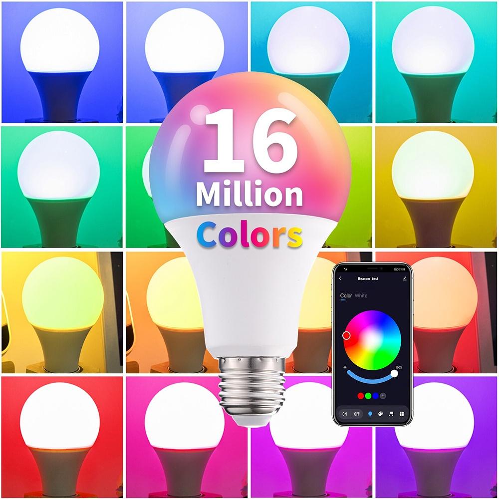 Jual TUYA SMART BOHLAM RGB + CCT E27 Remote / Bluetooth Lampu ...