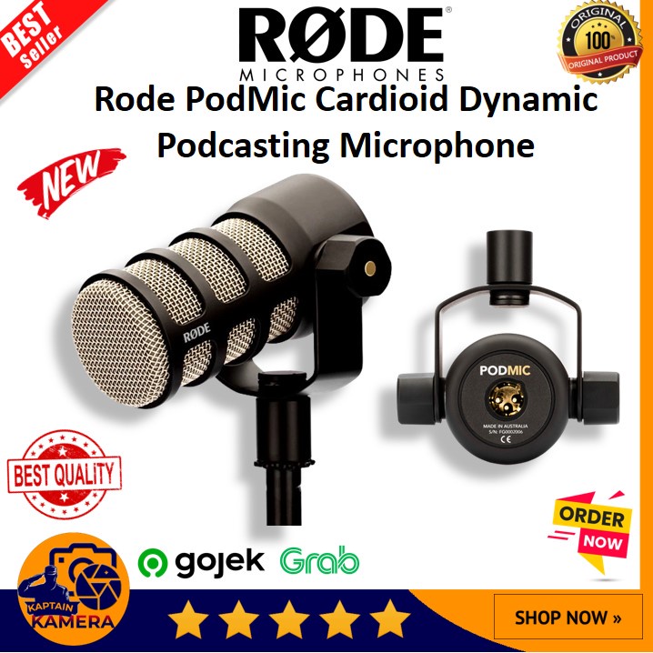 Jual Rode PodMic Cardioid Dynamic Podcasting Microphone | Shopee Indonesia
