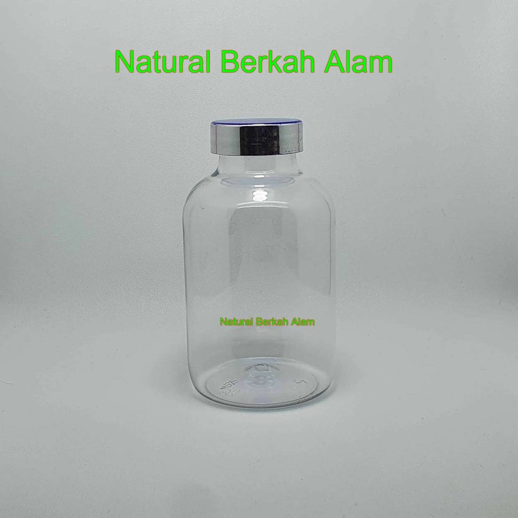 Jual Botol 300 ml Omega Natural Cap List Silver / Botol Obat / Botol ...