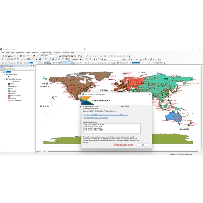 Jual ArcGIS Desktop 10.8 full version lisensi lifetime disk - ArcGIS ...