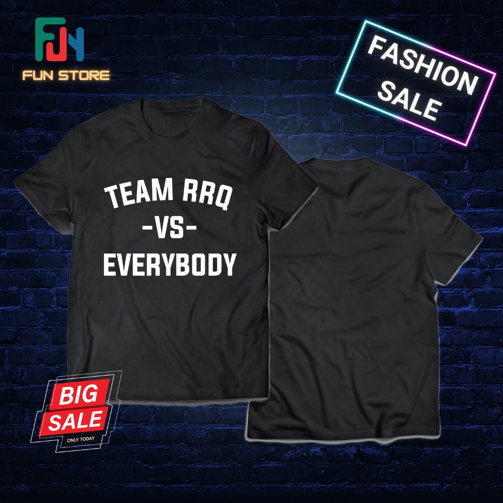 Jual Kaos RRQ Hoshi 2023 Hitam Putih Dewasa Big Size L XL XXXXXl M S ...