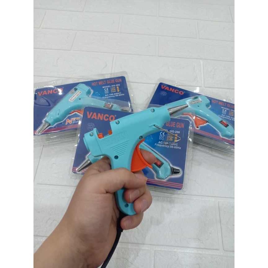 Jual Lem Tembak On Off Pistol Mini Hot Melt Glue Gun Stick Vanco