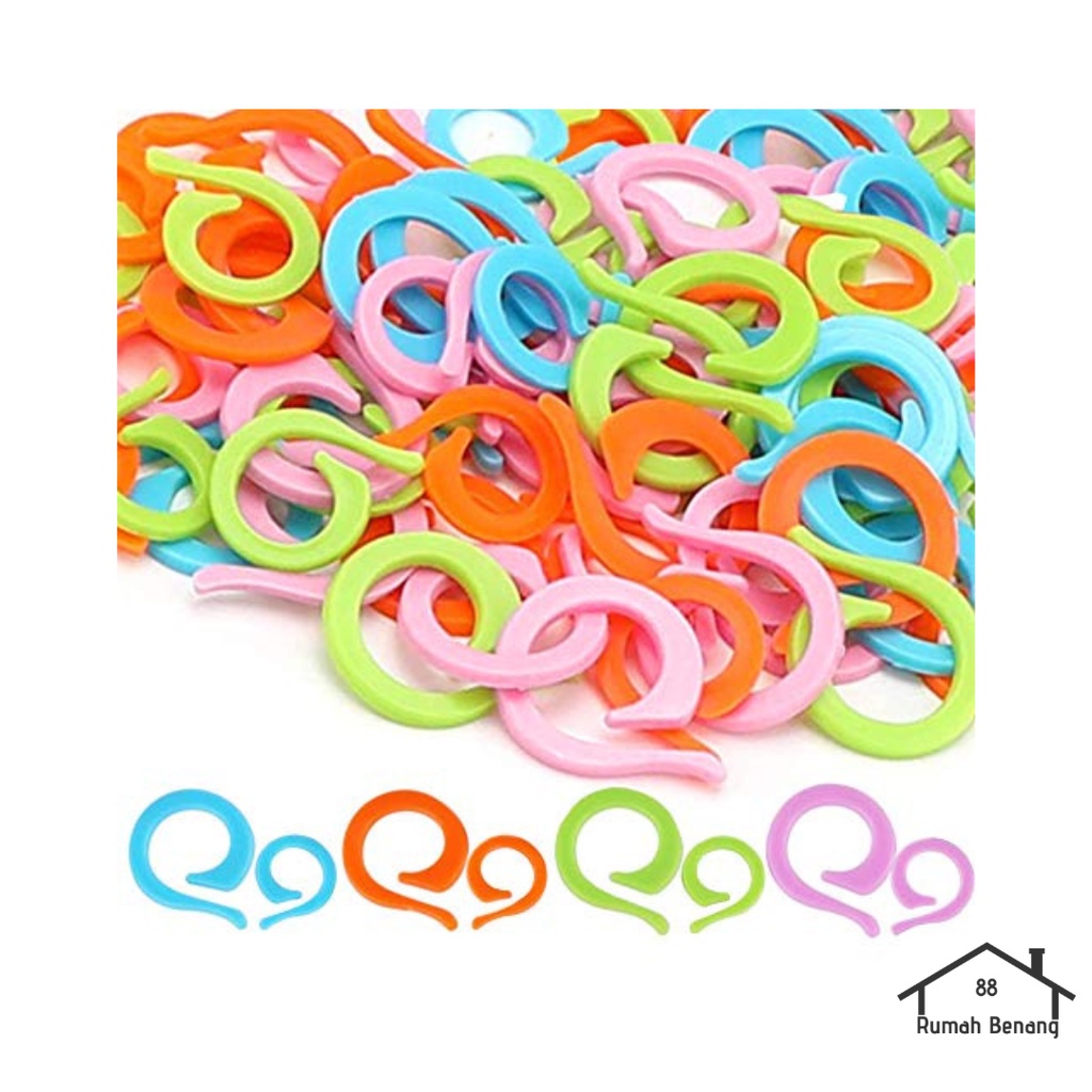 Jual RB88 1pcs Penanda Rajutan Koma Bulat/Round Stitch Marker | Shopee ...