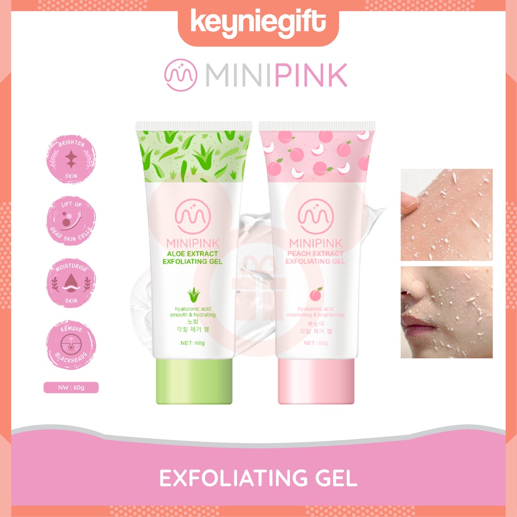 Jual Minipink Scrub Wajah Peeling Gel Brightening & Smooth Facial