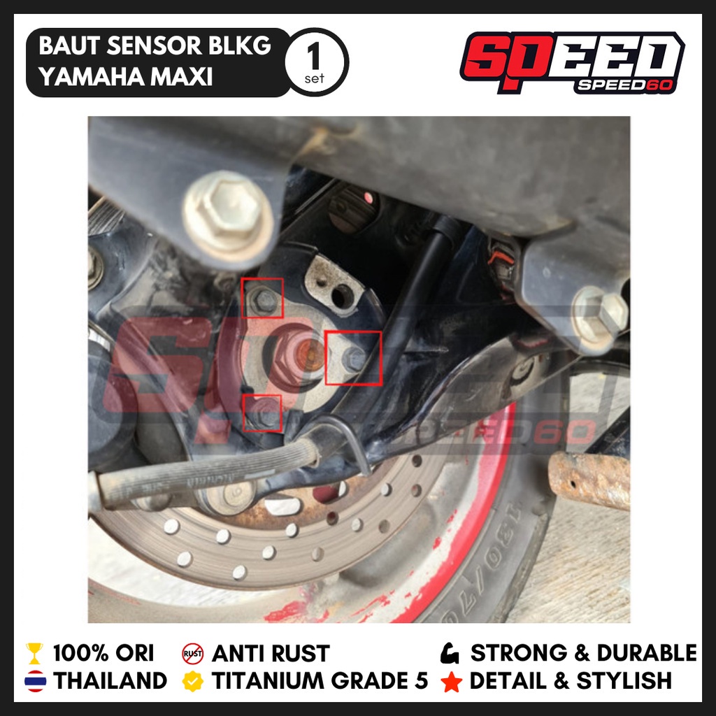 Jual Baut Rotor Sensor Belakang Nmax Baut Titanium Probolt Grade 5 ...
