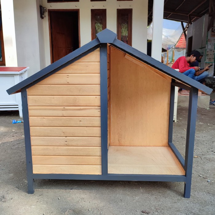 Jual Pet House / Kandang anjing besar dari kayu / Rumah Anjing / Pet